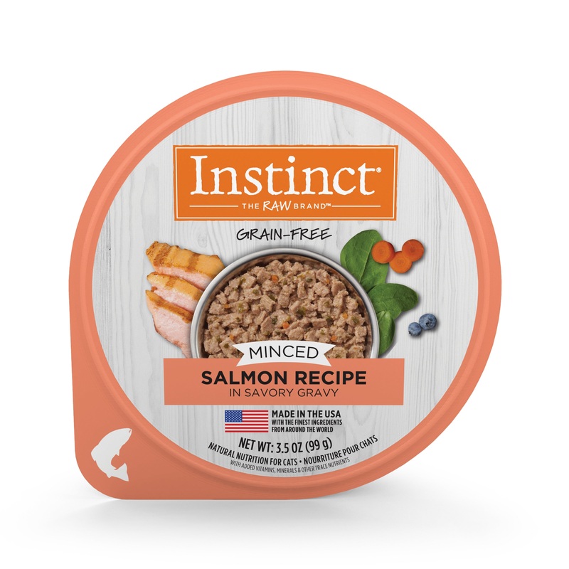 Instinct Original Minced Cups Salmon Wet Cat Food, 99g Single 99g