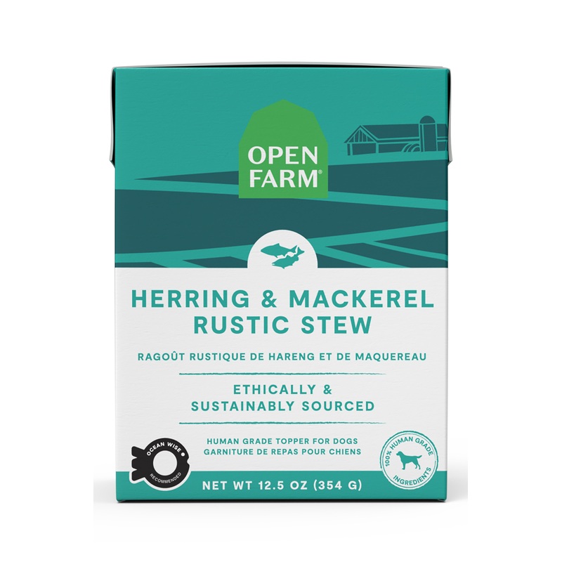 Open Farm Herring and Mackerel Rustic Stew Topper for Dogs 12.5 oz