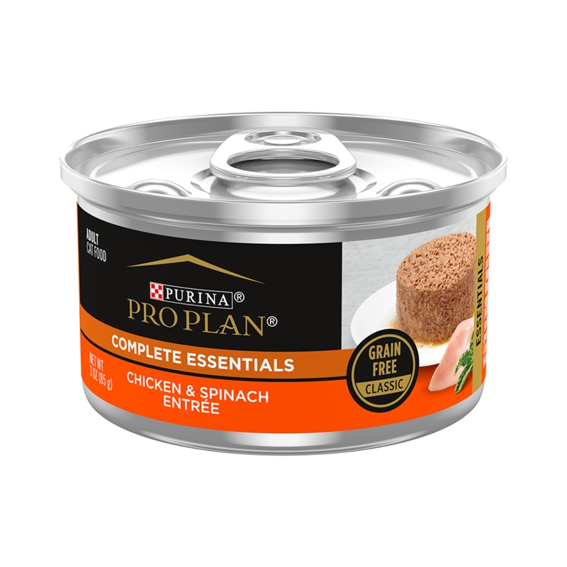 Purina Pro Plan Savor Adult Chicken, Spinach entree Pate Canned Cat Food