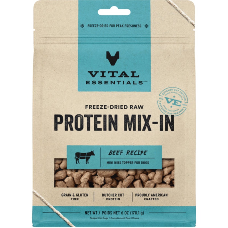 Vital Essentials Freeze Dried Protein Mix-IN Beef 6oz