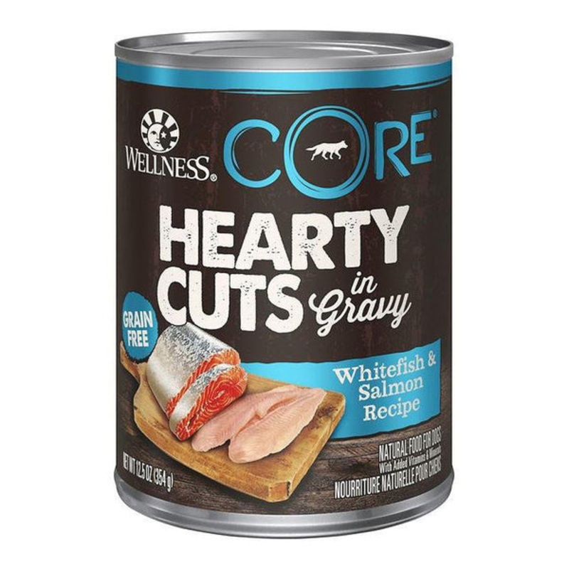 Wellness Dog Core Hearty Cuts – Whitefish & Salmon Recipe 12.5oz