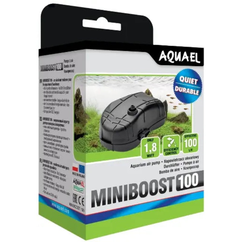 Aquael Miniboost Airpump[Flow – 100L/h]