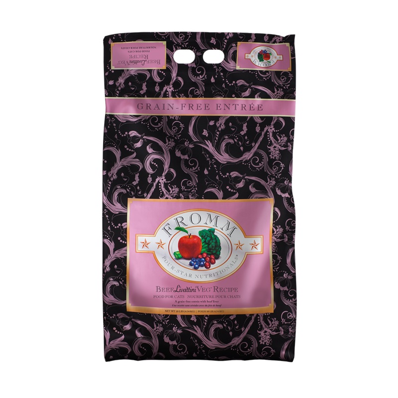 Fromm Grain-Free Beef Livattini Veg Dry Cat Food 10lb