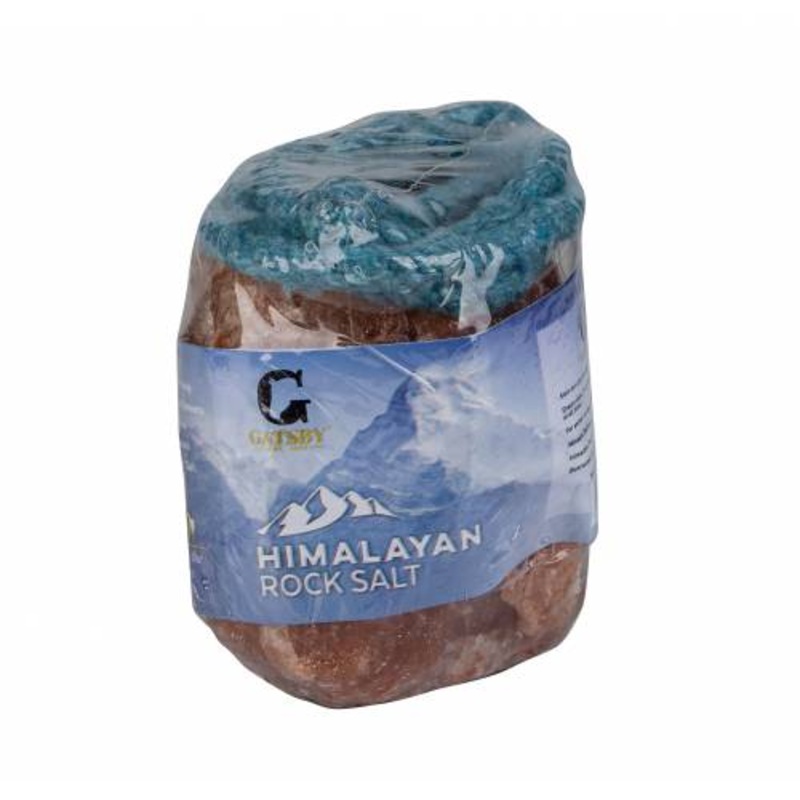 Gatsby Natural Himalayan Rock Salt with Rope for Horses 2 LB