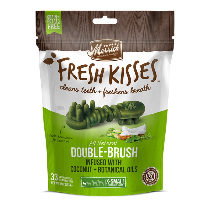 Merrick Fresh Kisses Coconut Oil XSmall Dental Dog Treats 170g