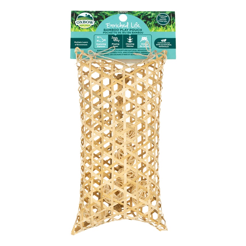 Oxbow Animal Health Enriched Life – Bamboo Play Pouch