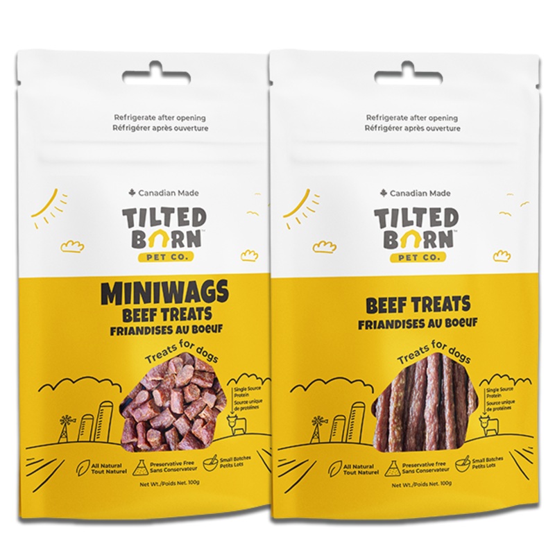 Tilted Barn Canadian Beef  Miniwags Dog Treats