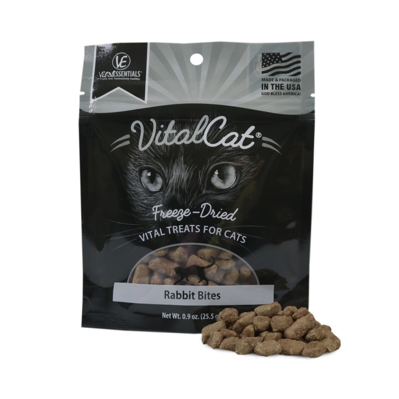 Vital Essentials Vital Cat Freeze Dried Grain Free Rabbit Bites Cat Treats