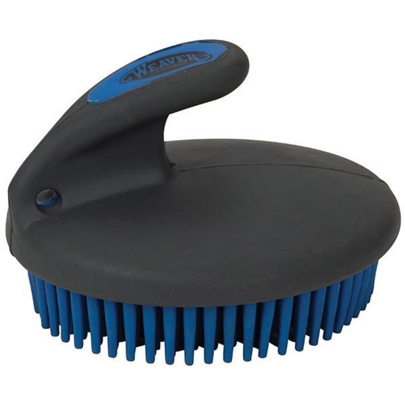 Weaver Leather Palm Held Fine Curry Comb Blue/Gray