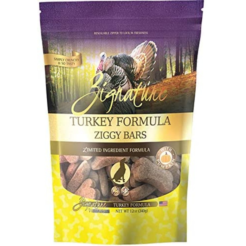 ZIGGY BARS DOG BISCUIT TURKEY FORMULA TREATS 12OZ
