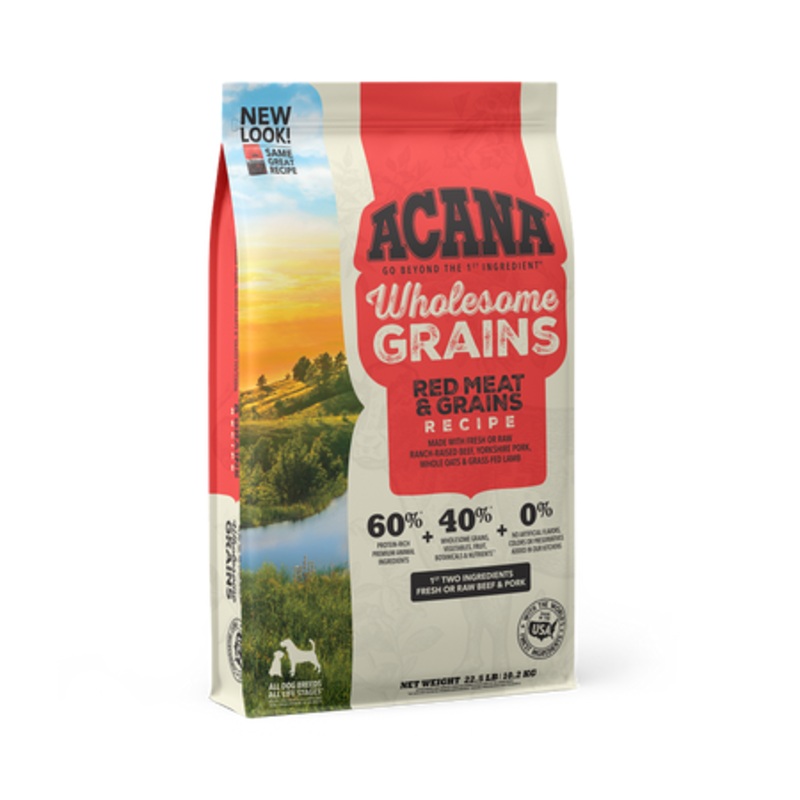 Acana Red Meat & Grains Recipe DRY DOG FOOD 4 LB