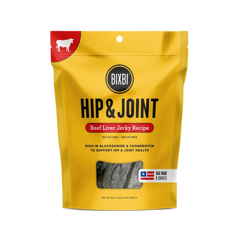 BIXBI Hip & Joint Beef Liver Jerky Treats 5 oz