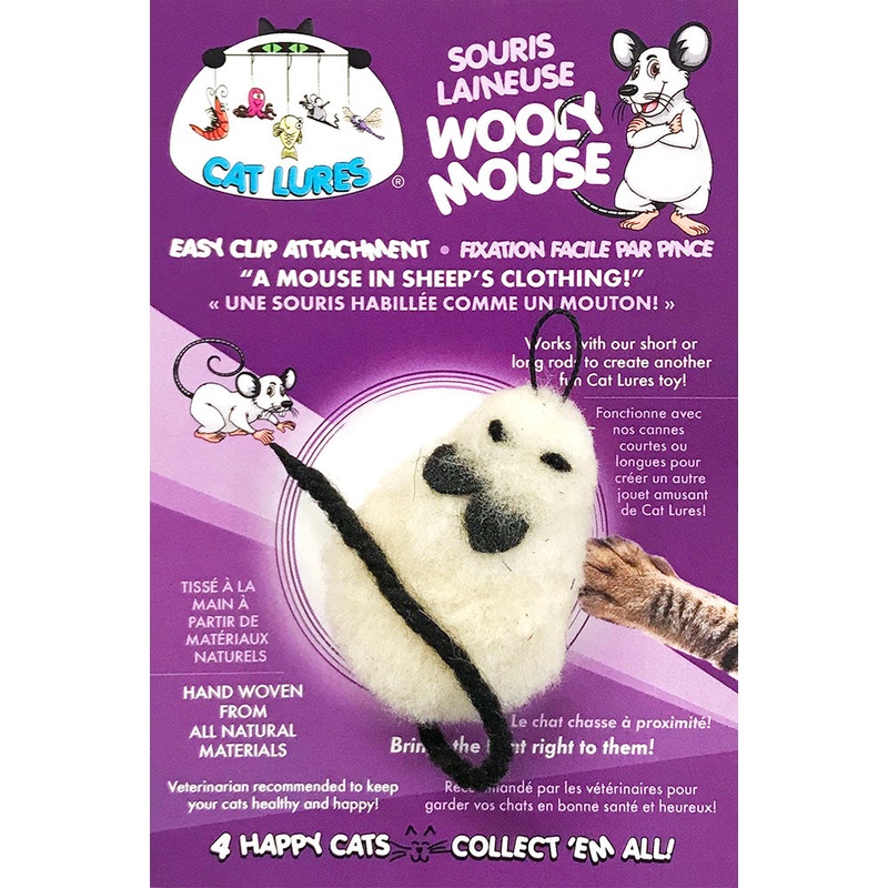 CAT LURES Wooly Mouse 4×1.5×1