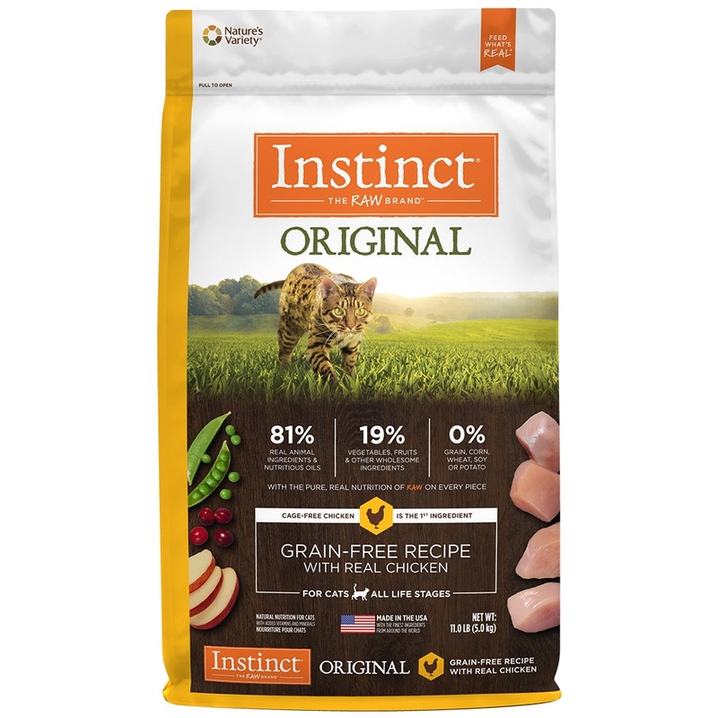 Instinct Original Grain-Free Recipe with Real Chicken Natural Dry Cat Food 5 Pounds