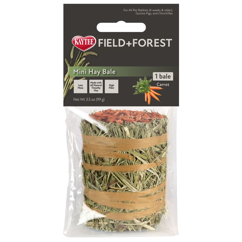 Kaytee Mini Hay Bale Carrot 3.5 oz