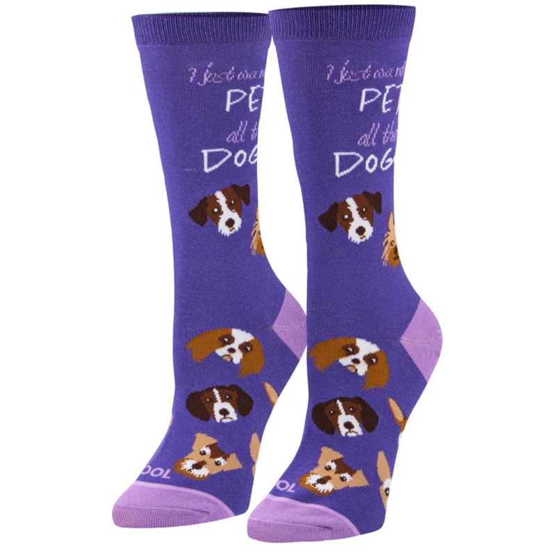 PET ALL THE DOGS WOMEN’S SOCKS