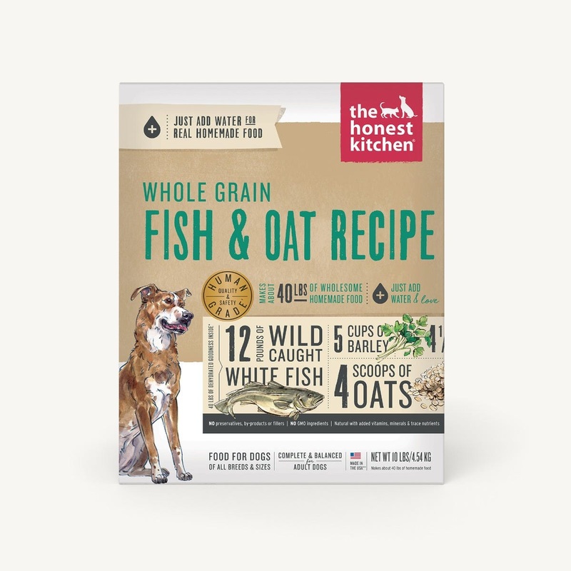 The Honest Kitchen Dehydrated Whole Grain Fish & Oat 4LB