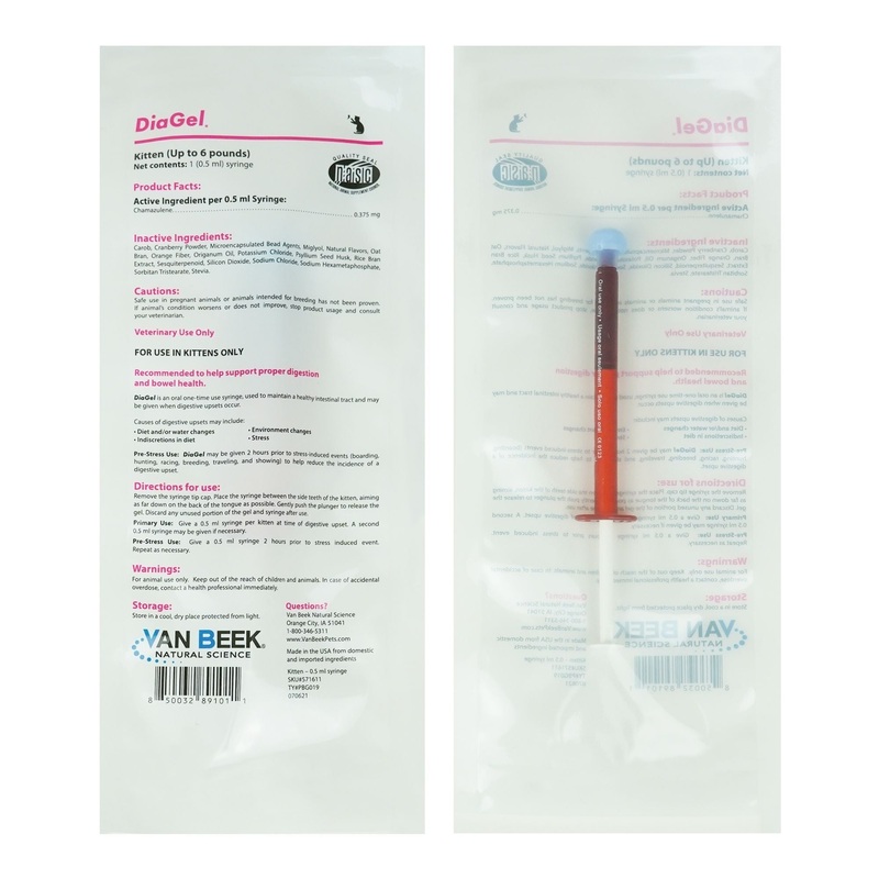 Van Beek Diagel Feline Diarrhea Control Gel .5 mL