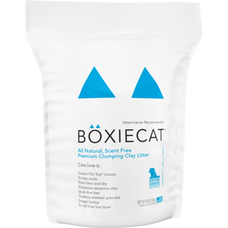 Boxiecat Scent-free Premium Clumping Clay Cat Litter 16-lb