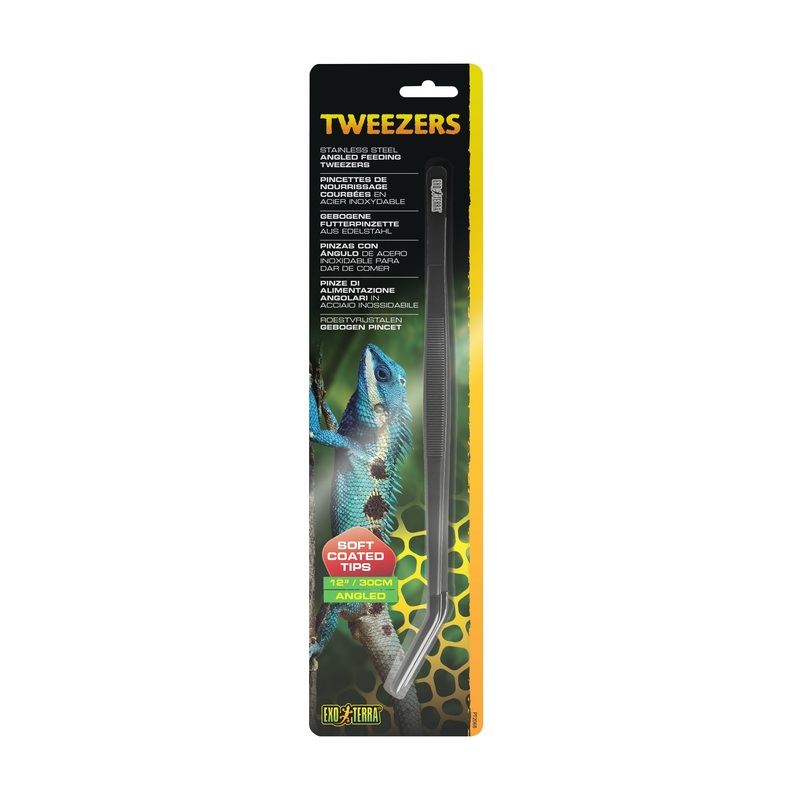 Exo Terra Stainless Steel Angled Feeding Tweezers 30cm/12″
