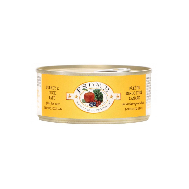 Fromm Four-Star Turkey and Duck Pate Wet Cat Food 5.5 oz