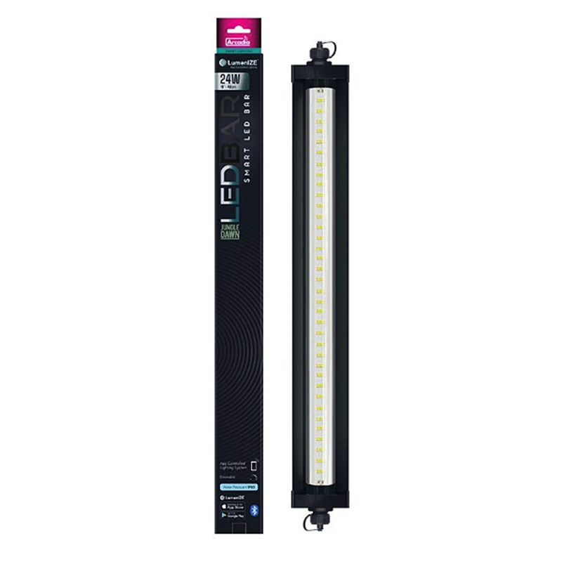 LumenIZE Jungle Dawn Smart LED Bar App Controlled 19 Inch 24 Watt T5 Reptile Lighting Kit 19 Inch