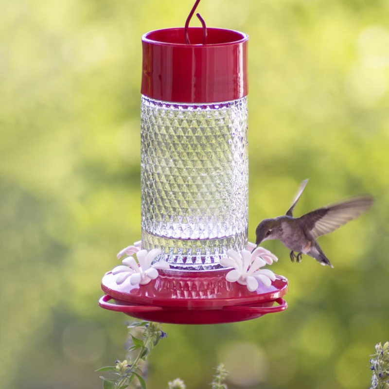 Nature’s Way Bird Products Charming Cherry Gravity Hummingbird Feeder 13 oz