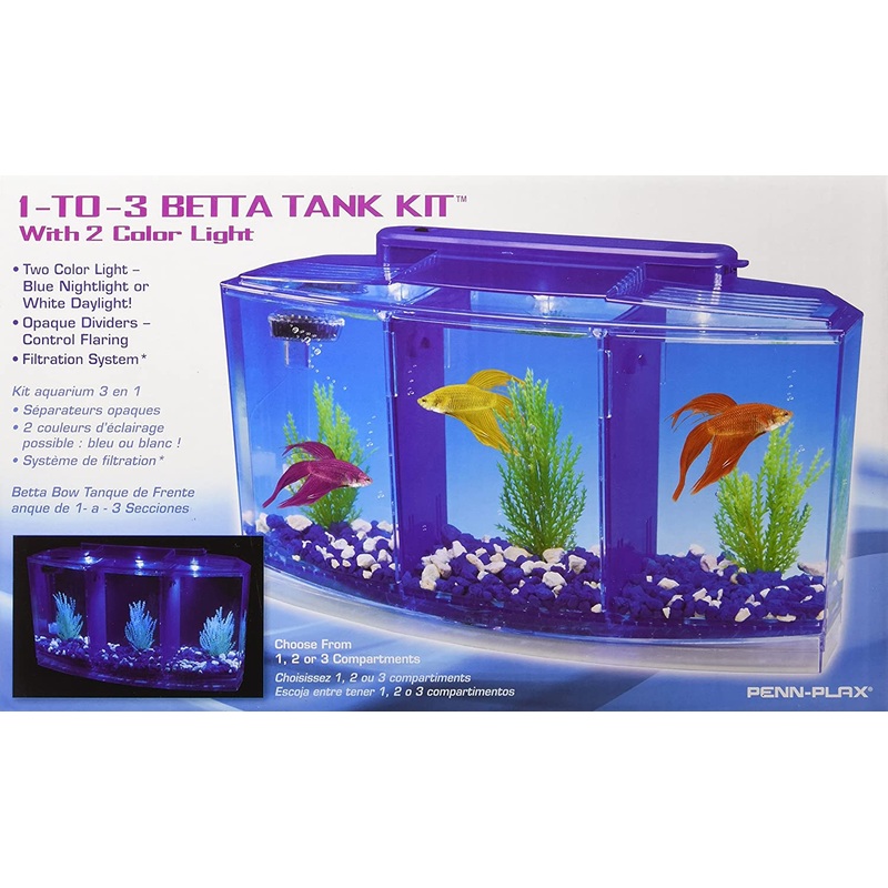 Penn Plax Triple Betta Deluxe Tank