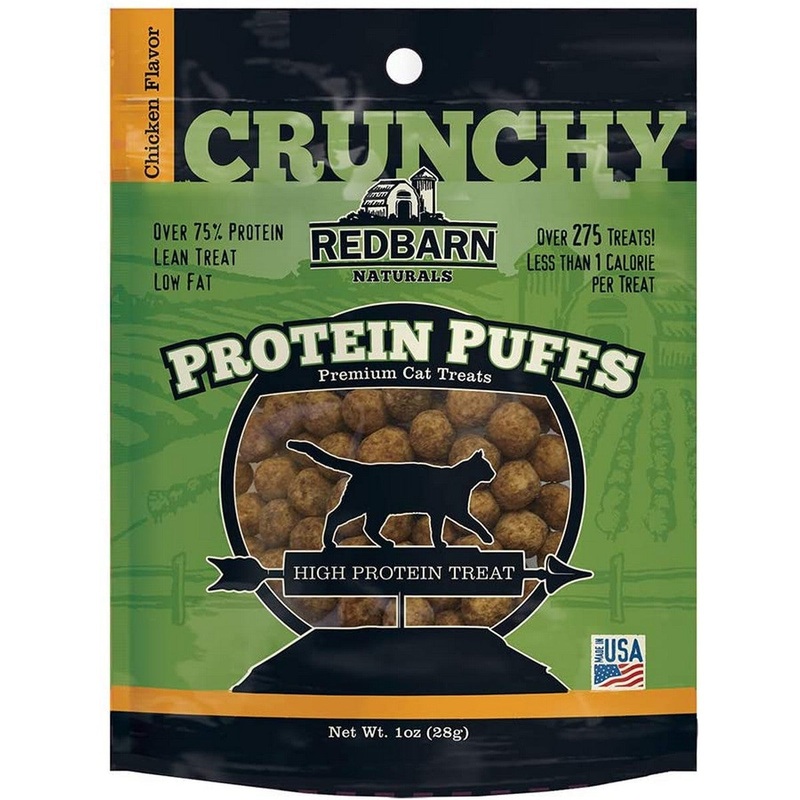 Redbarn Protein Puffs Chicken Flavor Premium Cat Treats 1oz