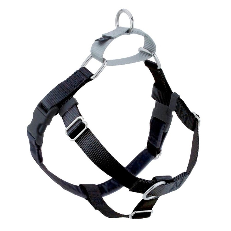 2 Hounds Design Black Freedom No-Pull 5/8″ Small Dog Harness