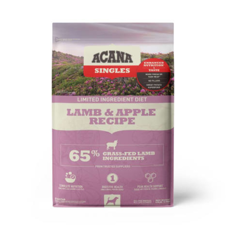 Acana Singles Lamb & Apple Grain-Free Dry Dog Food 4.5 Lb