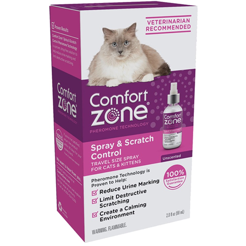 Calming & Scratch Control Pheromone Cat Spray 2oz