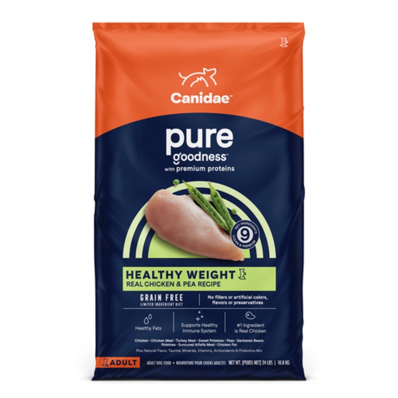 Canidae Grain Free Pure Healthy Weight Chicken & Pea Recipe Dry Dog Food 24-lb