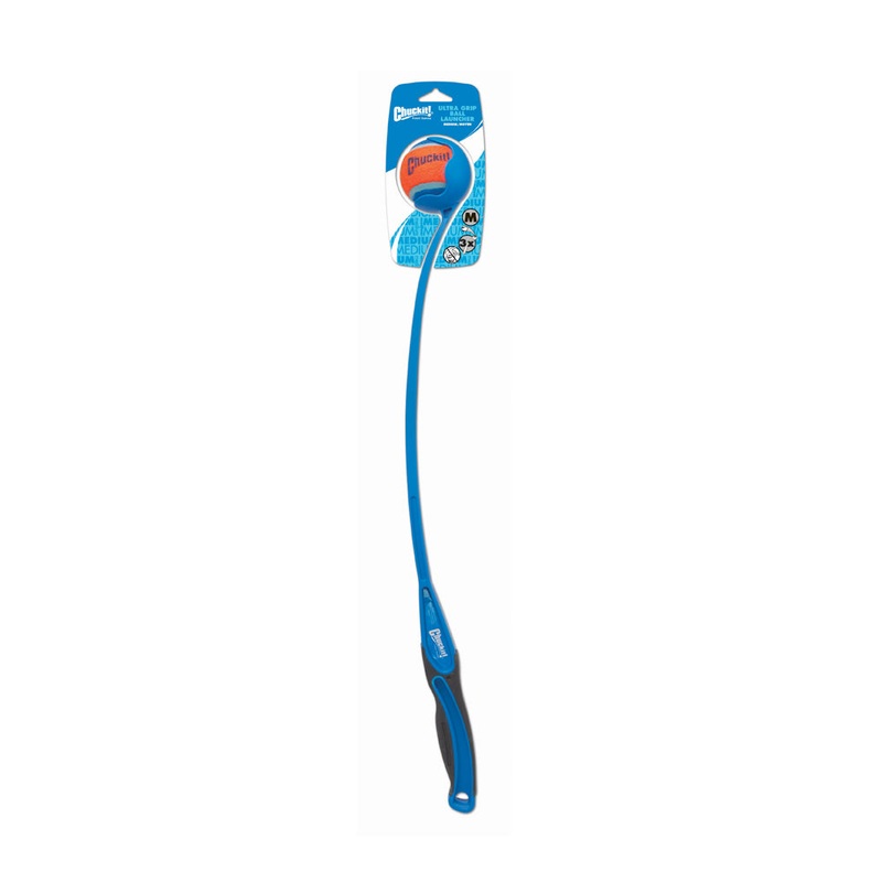 Chuckit! Ultra Grip Launcher with Tennis Ball Dog Toys Assorted Color 26 Inch X 2.5 Inch Ball