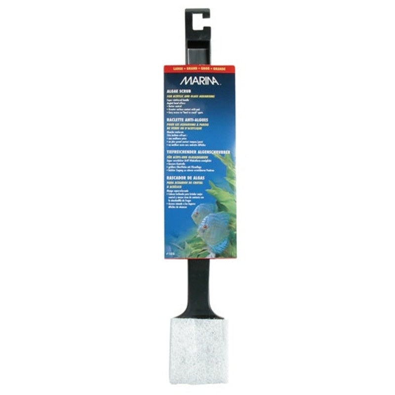 Marina Medium Algae Scrubber with Plastic Handle