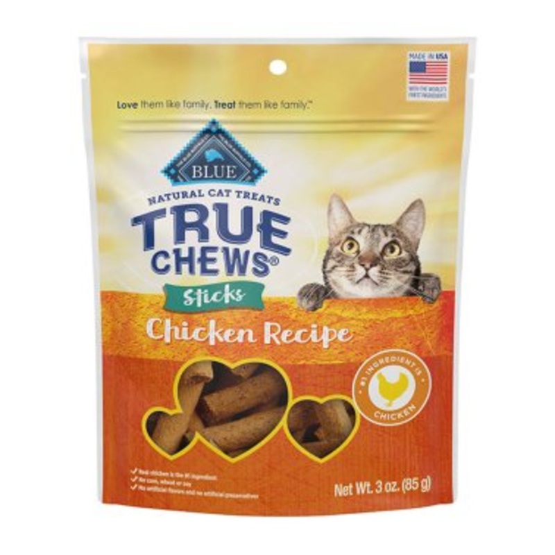 Blue Truechew Stix Cat Treats Chicken 3 oz