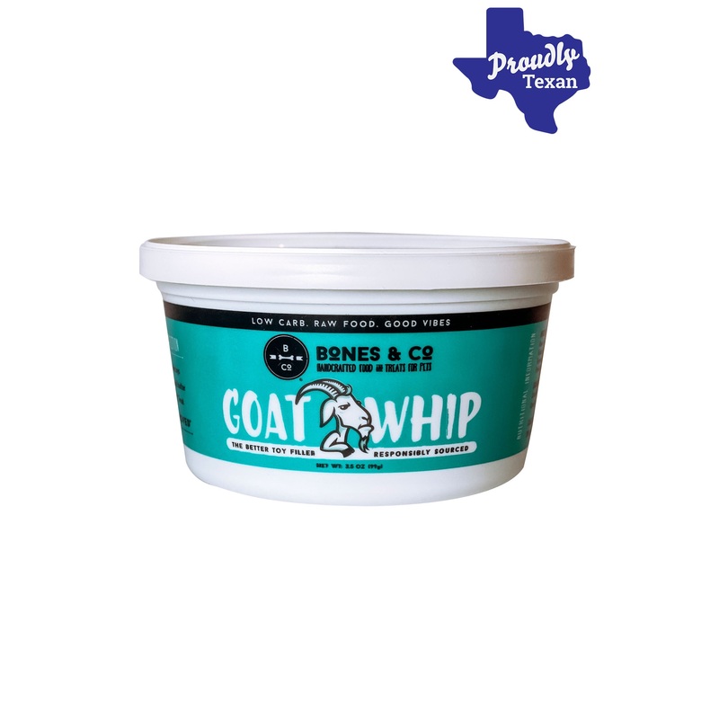 Bones and Co. Raw Goat Whip Frozen Dog Treat Spread 8 oz