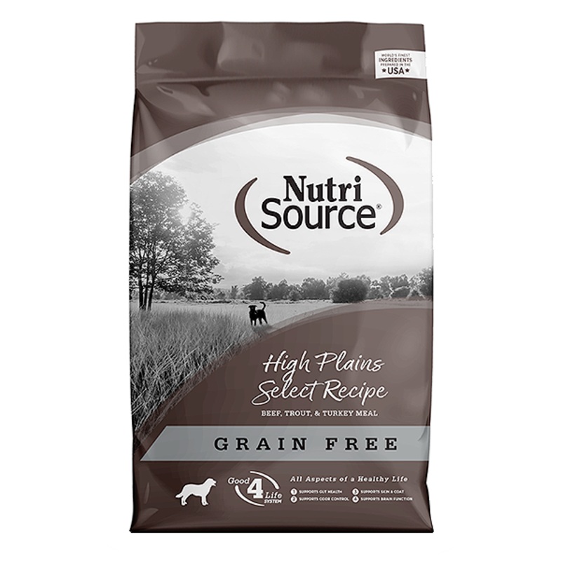 High Plains Select Beef, Trout & Turkey Recipe Dry Grain-Free Dog Food 26 Pounds
