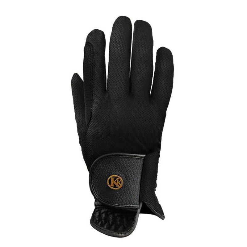 Kunkle Equestrian Gloves Black Mesh Glove 3
