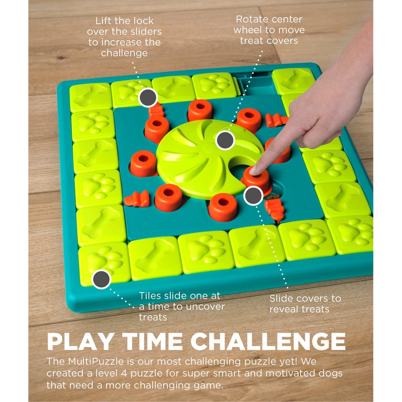 MultiPuzzle Interactive Dog Treat Puzzle Toy