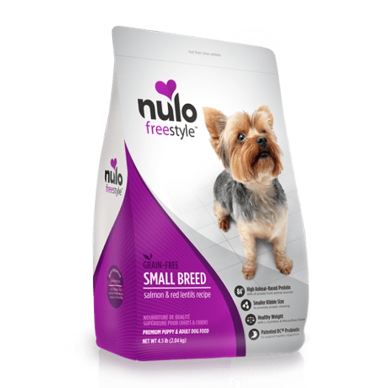 Nulo Freestyle Grain Free Small Breed Salmon and Red Lentil Dry Dog Food 4.5 lb