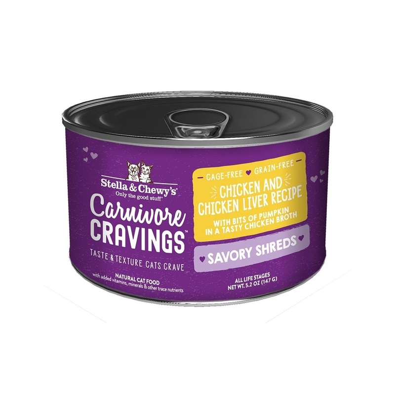 Stella and Chewy’s Wet Cat food Shreds 5.2oz Chicken and Liver