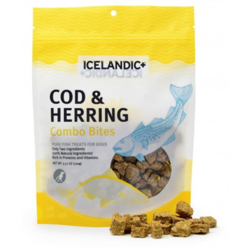 Icelandic+ Cod & Herring Combo Bites Fish Dog Treats