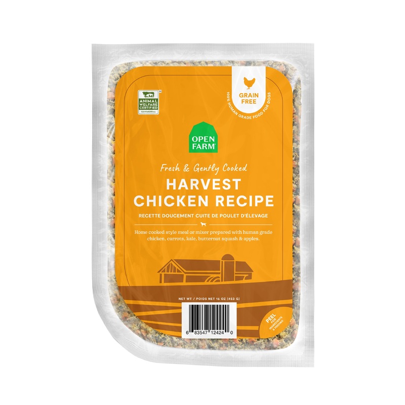 Open Farm Gently Cooked Harvest Chicken Fresh Dog Food 1 lb