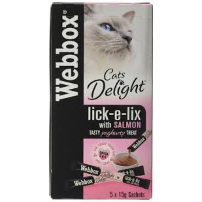 Webbox Cats Delight TastyLick E Lix Salmon 5 Pk