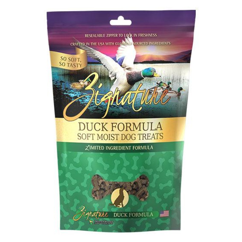 Zignature Duck Soft Moist Dog Treats 4 oz