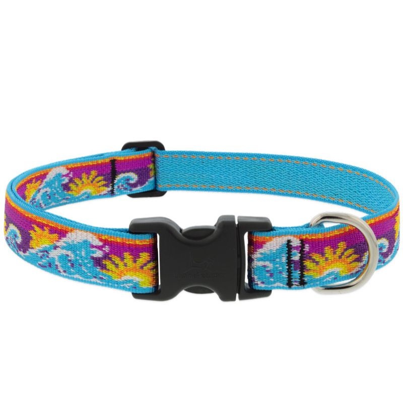 Lupine MicroBatch Dog Collar 1″ x 16″-28″ Surfs Up