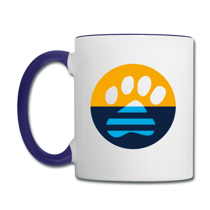 MKE Flag Paw Contrast Coffee Mug white/cobalt blue