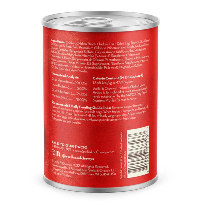 Stella & Chewy’s Dog Gourmet Pt Chicken & Chicken Liver Recipe