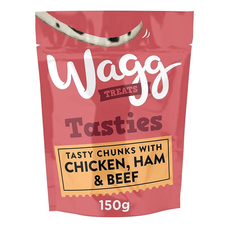 Wagg Tasty Chunks – Chicken, Ham & Beef 125g